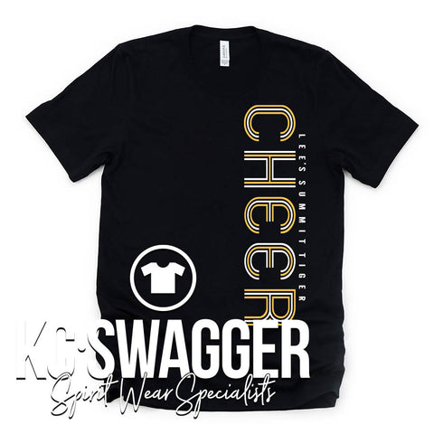 LSHS CHEER BLACK BELLA CANVAS TEE