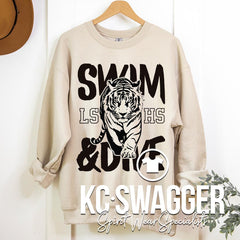 LSHS GIRLS SWIM AND DIVE SAND GILDAN SWEATSHIRT