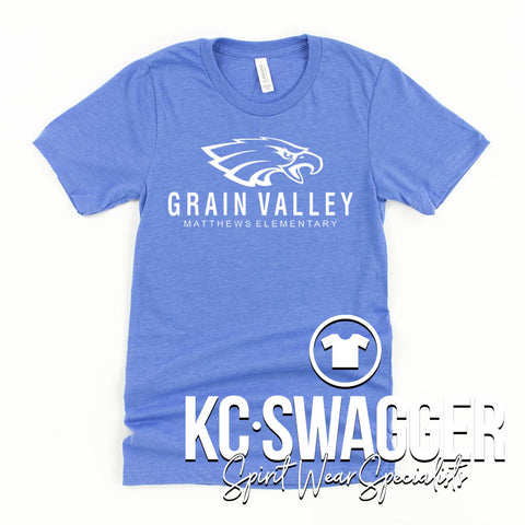 GVME EAGLES GILDAN CO. BLUE TEE
