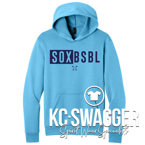 AQUASOX BASEBALL AQUATIC BLUE PORT AND CO HOODIE