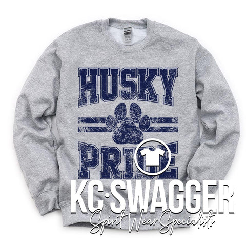 HES HUSKIES SPORT GRAY SWEATSHIRT