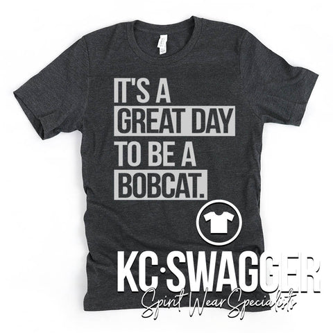 WBE BOBCATS CHARCOAL HEATHER TEE