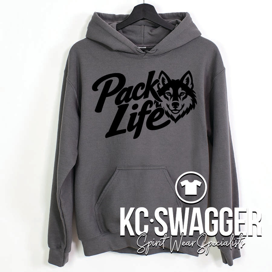 TRE TIMBERWOLVES CHARCOAL PORT AND CO CORE FLEECE HOODIE
