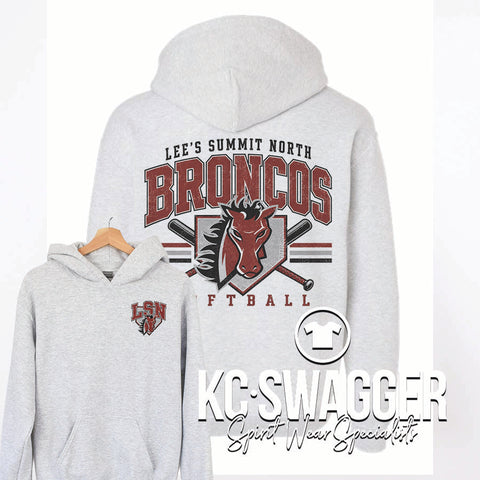 LSN SOFTBALL ASH GILDAN HOODIE
