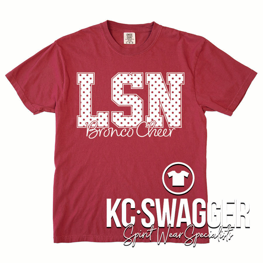 LSN CHEER CHILI COMFORT COLORS TEE