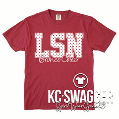 LSN CHEER CHILI COMFORT COLORS TEE