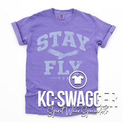 HGE HAWKS VIOLET COMFORT COLORS TEE