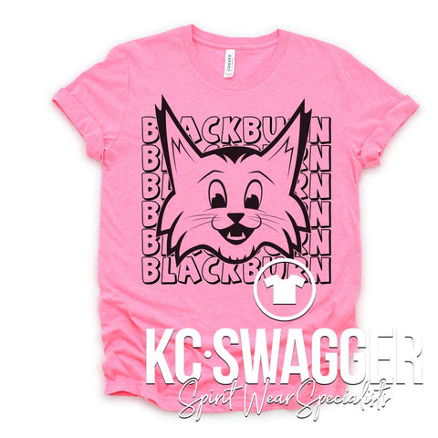 BBE BOBCATS NEON PINK TEE