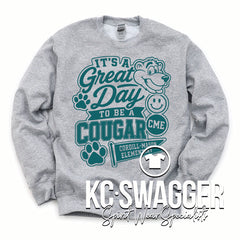 CME COUGARS SPORT GRAY GILDAN SWEATSHIRT