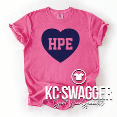 HPE HUSKIES NEON PINK COMFORT COLORS TEE