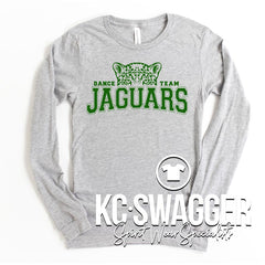 BSS TOUCH OF SILVER ATHLETIC GRAY LONG SLEEVE BELLA CANVAS TEE