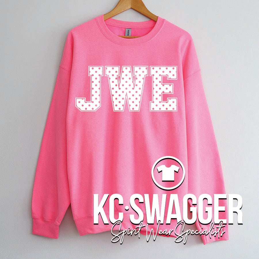 JWE WARRIORS NEON PINK GILDAN SWEATSHIRT