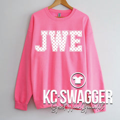 JWE WARRIORS NEON PINK GILDAN SWEATSHIRT