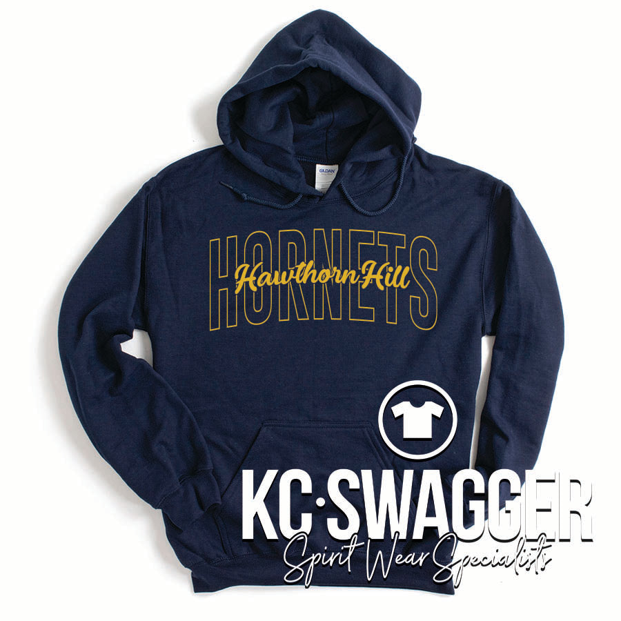 HHE HORNETS NAVY PORT AND CO HOODIE