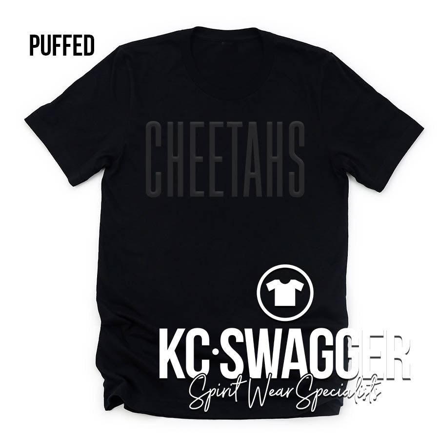 CLE CHEETAHS BLACK BELLA CANVAS TEE