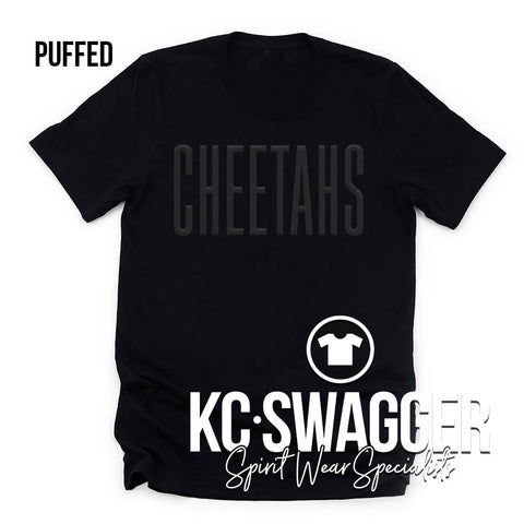 CLE CHEETAHS BLACK BELLA CANVAS TEE