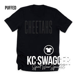 CLE CHEETAHS BLACK BELLA CANVAS TEE