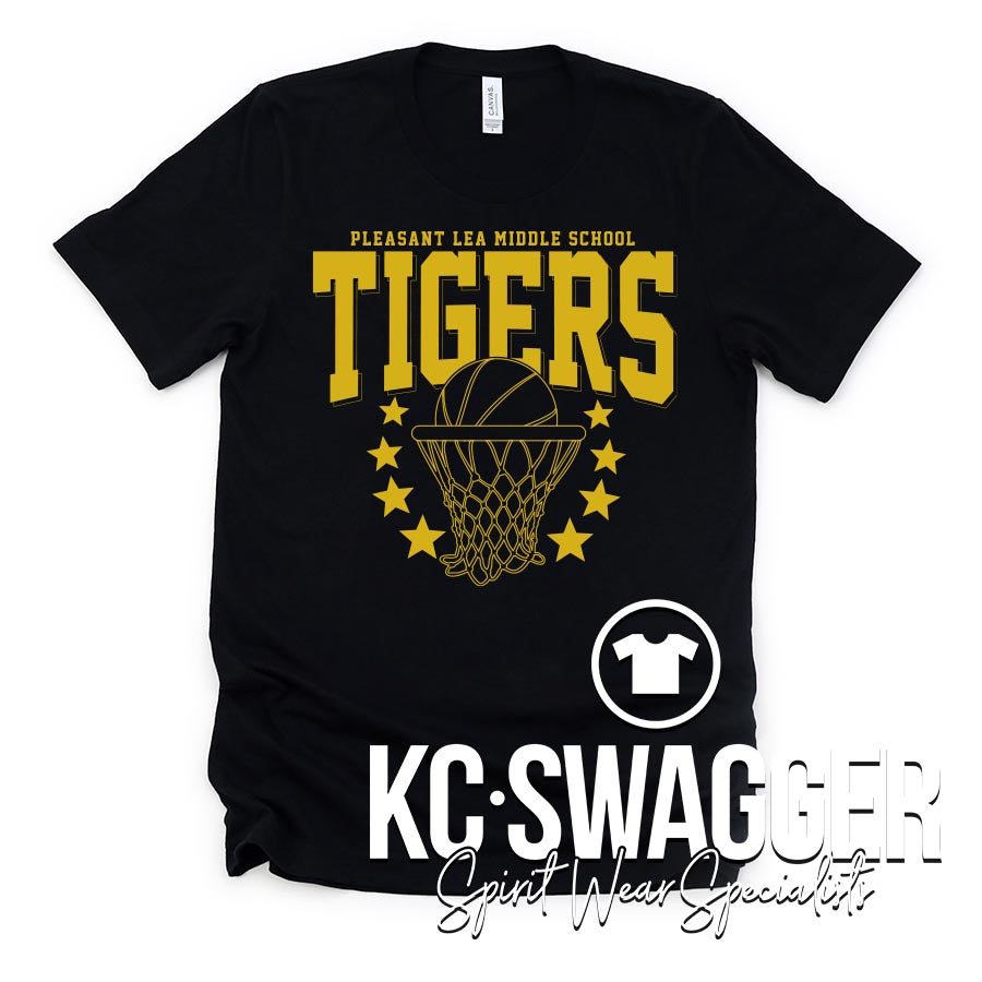 PLMS GIRLS BASKETBALL BLACK BELLA CANVAS TEE