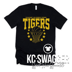 PLMS GIRLS BASKETBALL BLACK BELLA CANVAS TEE