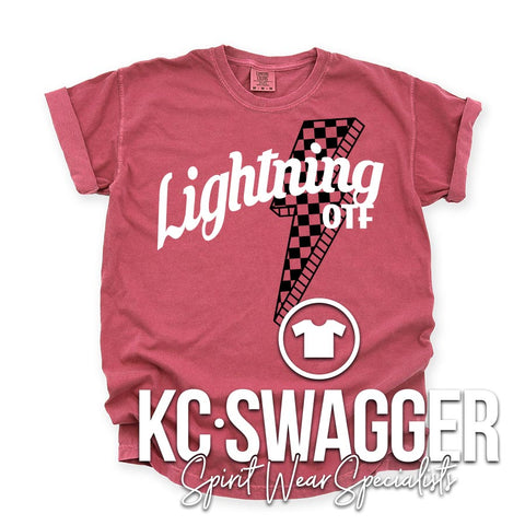 OTF LIGHTNING CRIMSON TEE