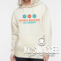 WORLD BUILDERS ACADEMY HEATHER OATMEAL LAT ELEVATED FLEECE HOODIE