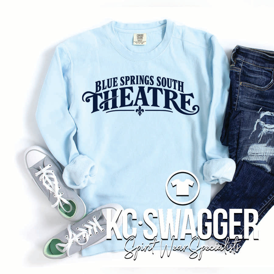 BSSHS THEATRE CHAMBRAY COMFORT COLORS SWEATSHIRT
