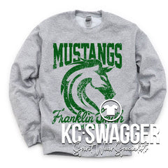 FSE MUSTANGS SPORT GRAY GILDAN SWEATSHIRT