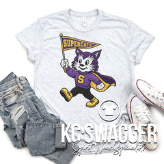 JLE SUPERCATS ASH NEXT LEVEL TRIBLEND TEE