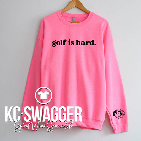 LSHS GIRLS GOLF NEON PINK SWEATSHIRT