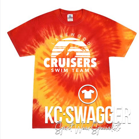 LAKEWOOD CRUISERS BLAZE COLORTONE UNISEX TIE DYE TEE