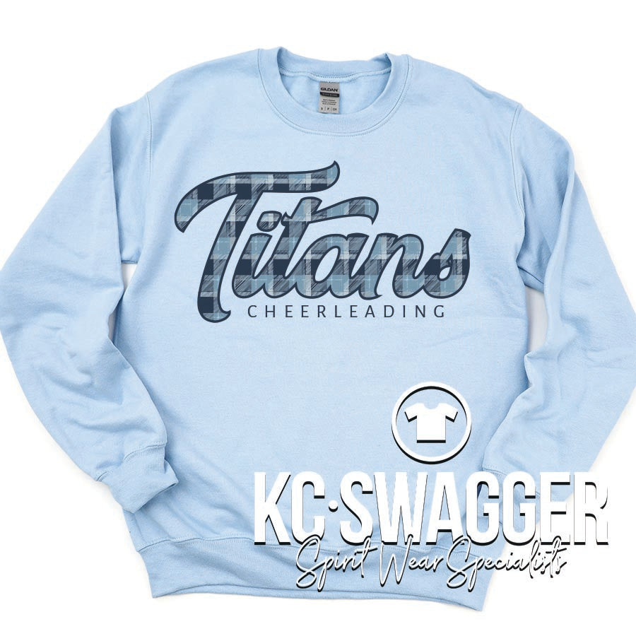 LSW CHEER LIGHT BLUE GILDAN SWEATSHIRT