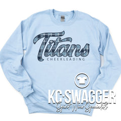 LSW CHEER LIGHT BLUE GILDAN SWEATSHIRT