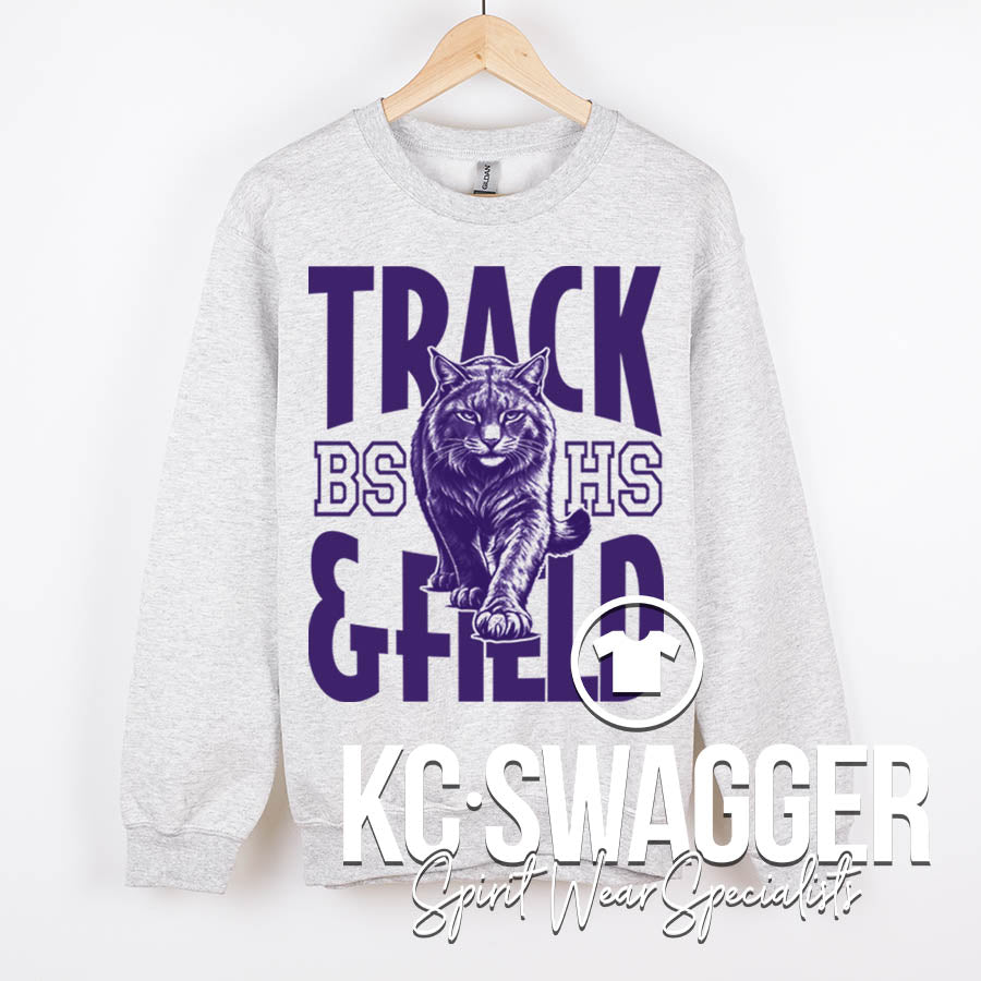 BSHS GIRLS TRACK AND FIELD ASH GILDAN SWEATSHIRT