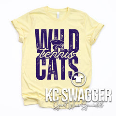 BSHS GIRLS TENNIS HEATHER FRENCH VANILLA TEE