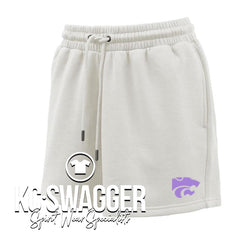 BSHS GIRLS TENNIS CREAM PENNANT FLEECE SHORTS
