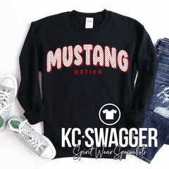 BCMS MUSTANGS BLACK GILDAN SWEATSHIRT