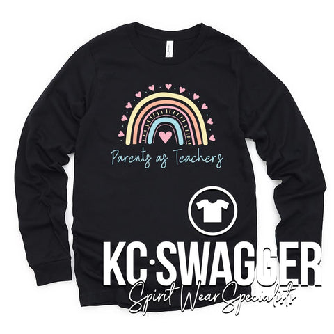 LSR7 PAT BLACK LONG SLEEVE BELLA CANVAS TEE