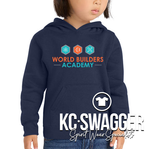 WORLD BUILDERS ACADEMY NAVY PORT AND CO HOODIE