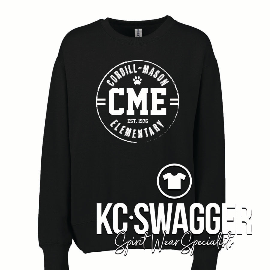 CME COUGARS BLACK GILDAN SWEATSHIRT