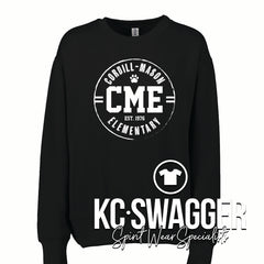 CME COUGARS BLACK GILDAN SWEATSHIRT