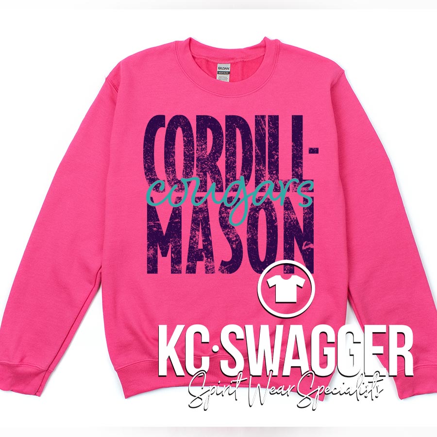 CME COUGARS SANGRIA PORT AND CO SWEATSHIRT