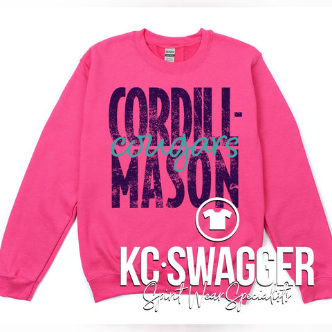 CME COUGARS SANGRIA PORT AND CO SWEATSHIRT