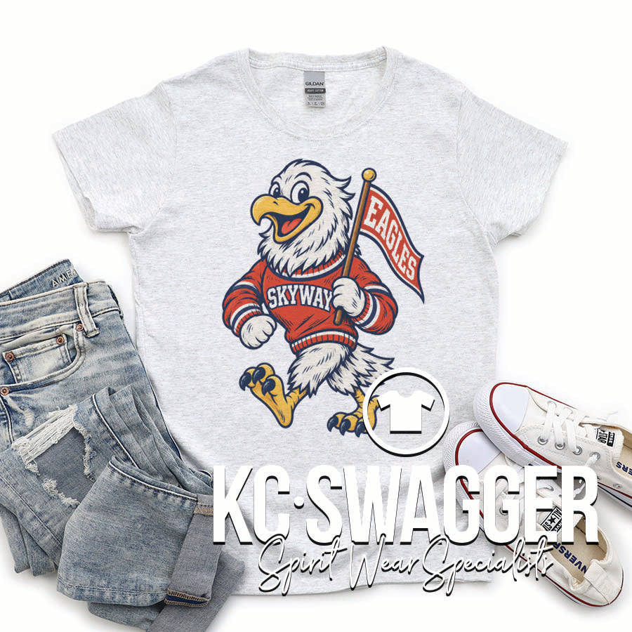 SKYWAY EAGLES ASH NEXT LEVEL TRIBLEND TEE