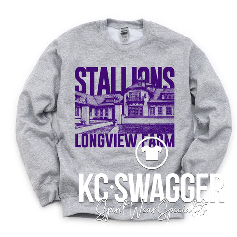LFE STALLIONS SPORT GRAY SWEATSHIRT