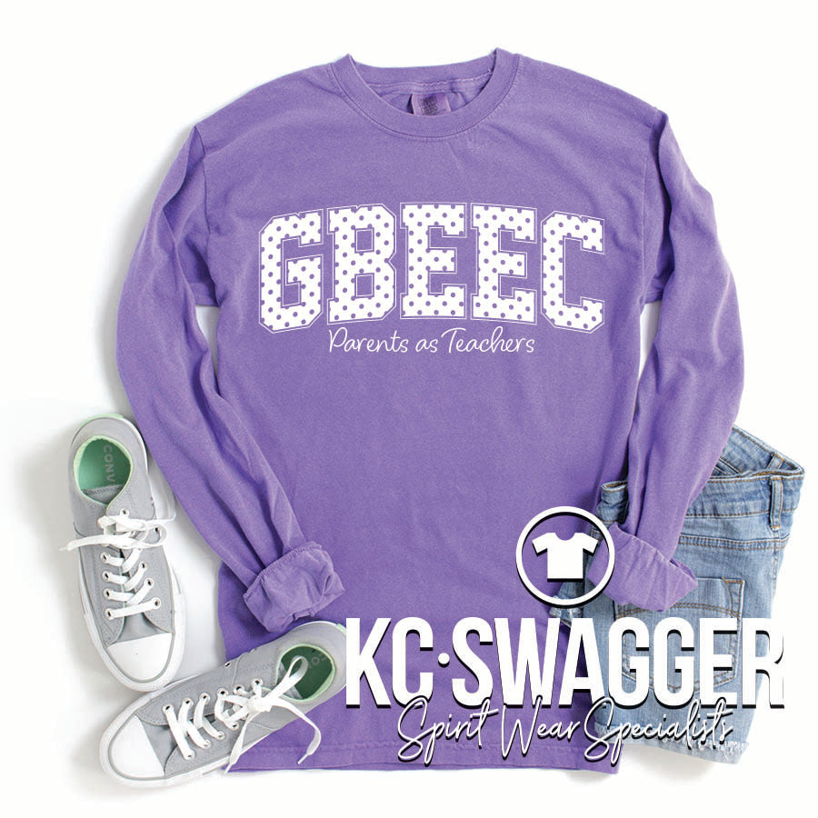 PARENTS AS TEACHERS VIOLET COMFORT COLORS LONG SLEEVE TEE