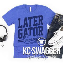 DWMS GATORS HEATHER CO BLUE BELLA CANVAS TEE