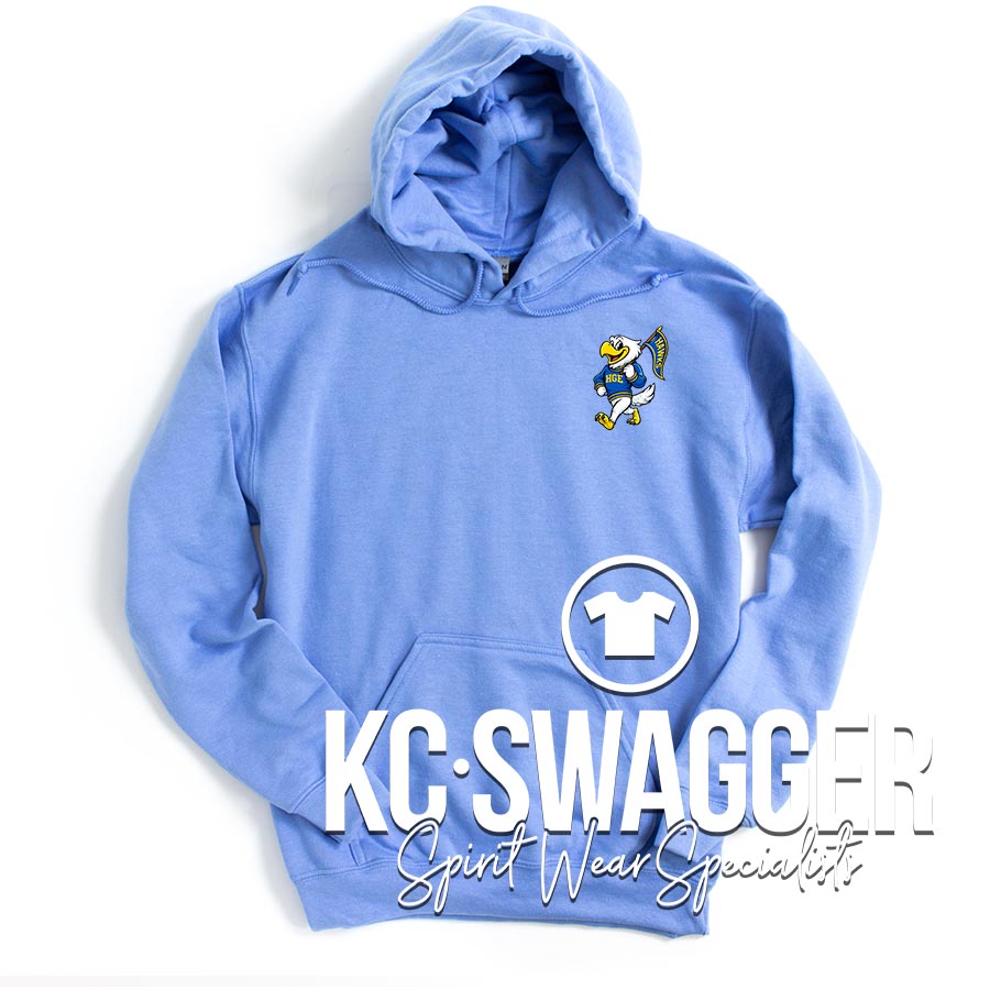 HGE HAWKS CO BLUE GILDAN HOODIE