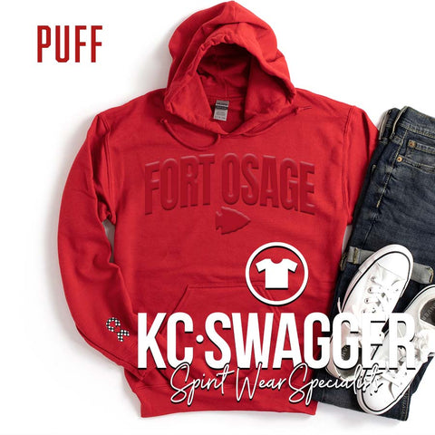FOSD INDIANS RED GILDAN HOODIE