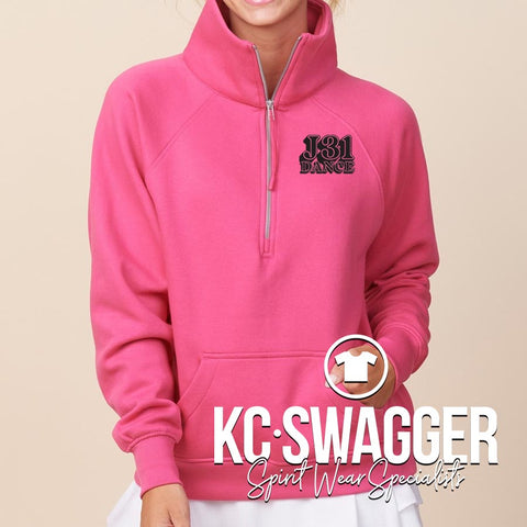J31 DANCE HOT PINK HALF ZIP (ADULT ONLY)