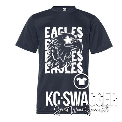 SKYWAY EAGLES NAVY PERFORMANCE TEE